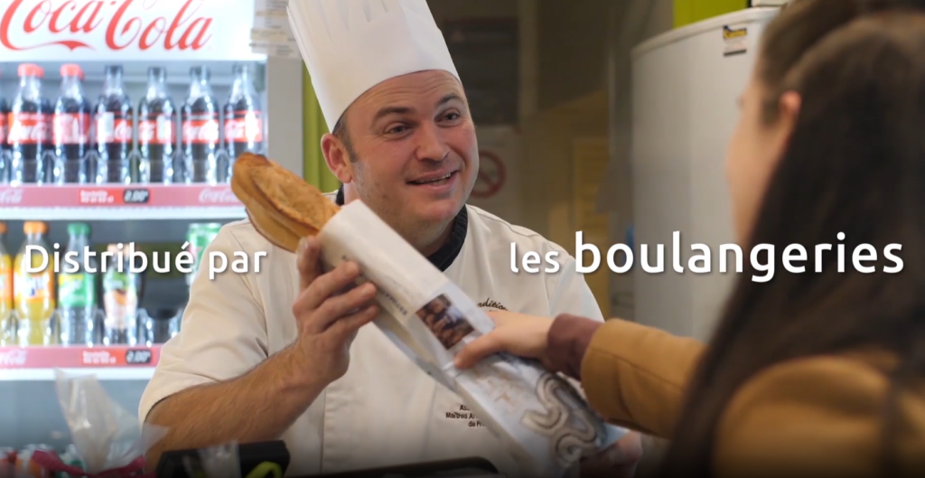 publicité sur sacs à pains tarbes lourdes pau lannemezan