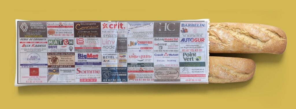 sacs à pain publicitaires